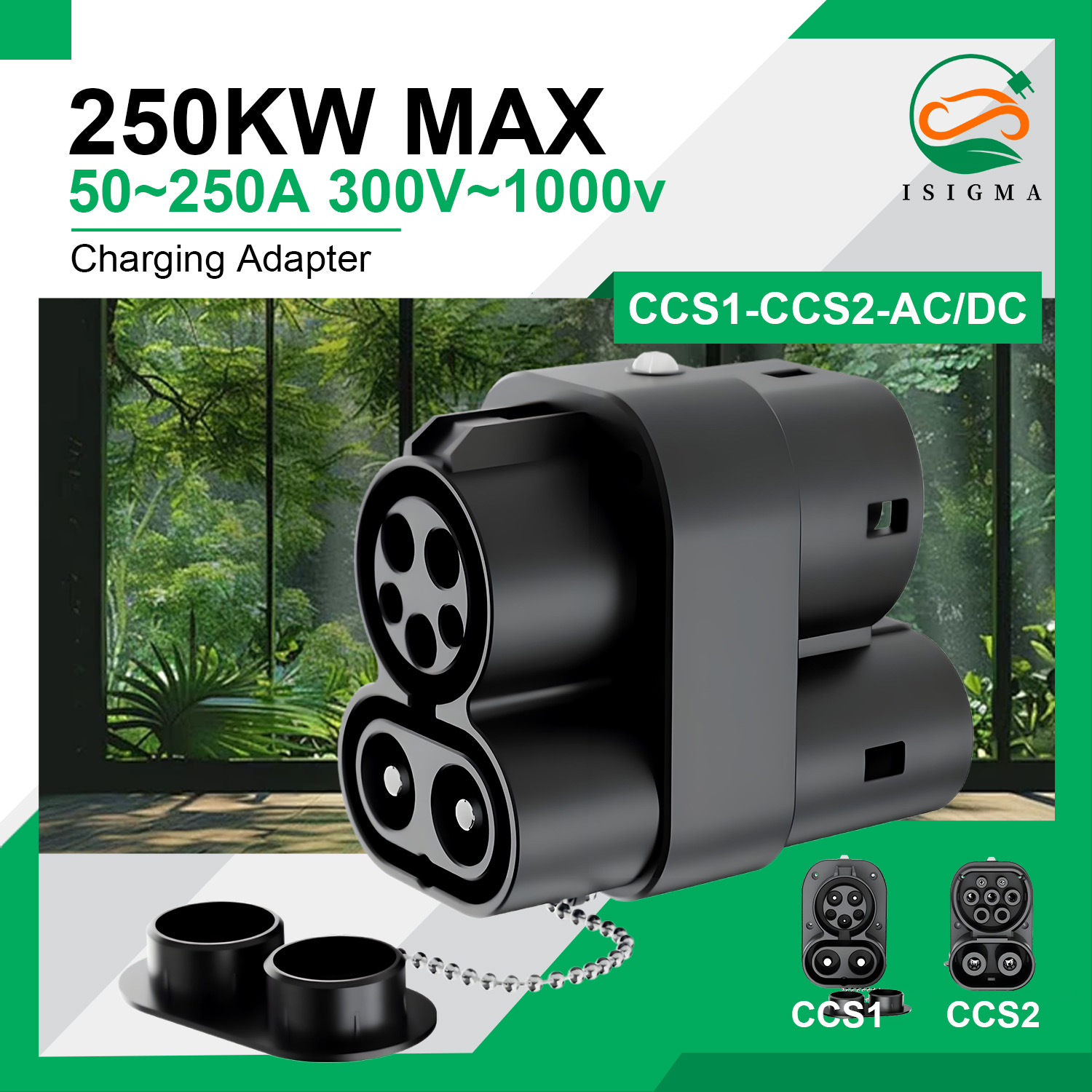 Ccs2 To Ccs1 Fast Charge Adapter 250Kw - Adaptateur de chargeur CCS1 vers CCS2