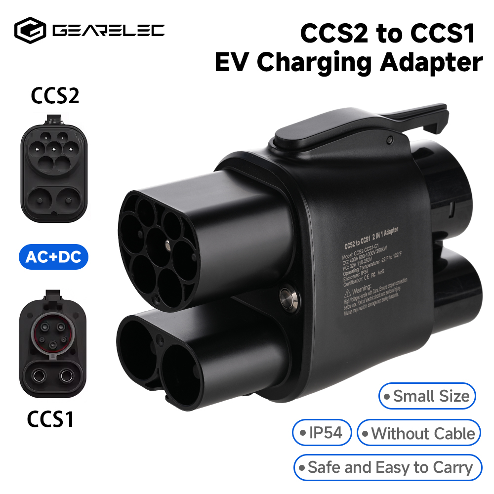 GEARELEC CCS2 à CCS1 adaptateu - Ccs2 To Ccs1 Fast Charge Adapter 250Kw avis et prix