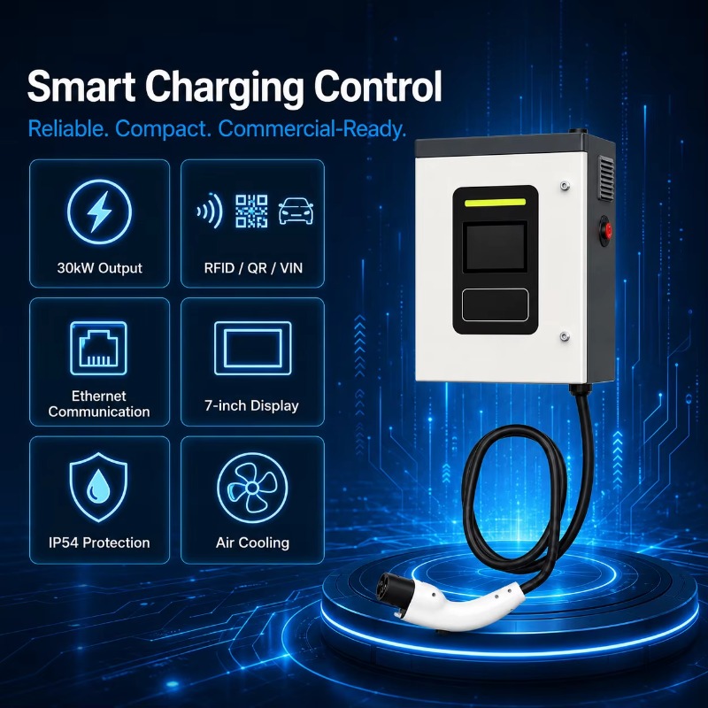 Borne de recharge rapide DC CC - Dc Fast Charger 30Kw Wallbox Commercial avis et prix