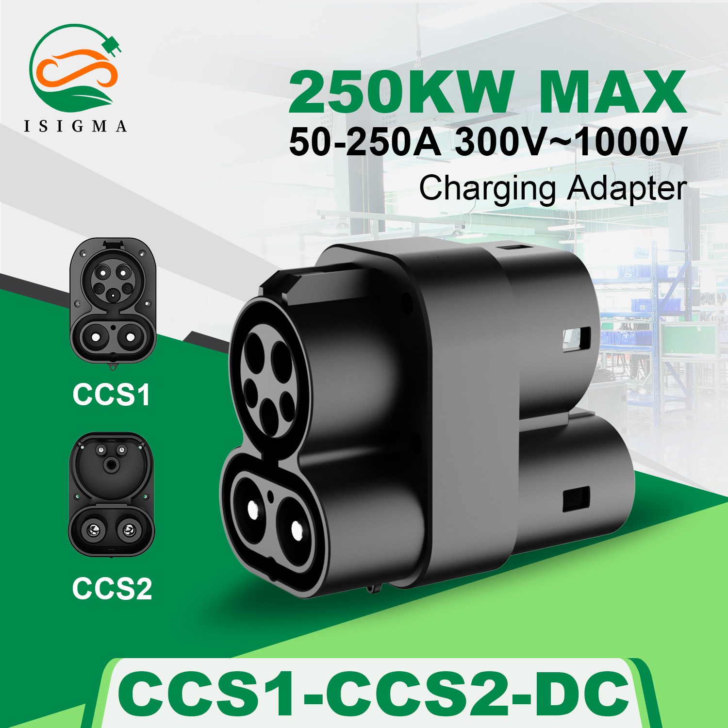 Adaptateur CCS1 vers CCS2, DC  - Ccs2 To Ccs1 Fast Charge Adapter 250Kw avis et prix